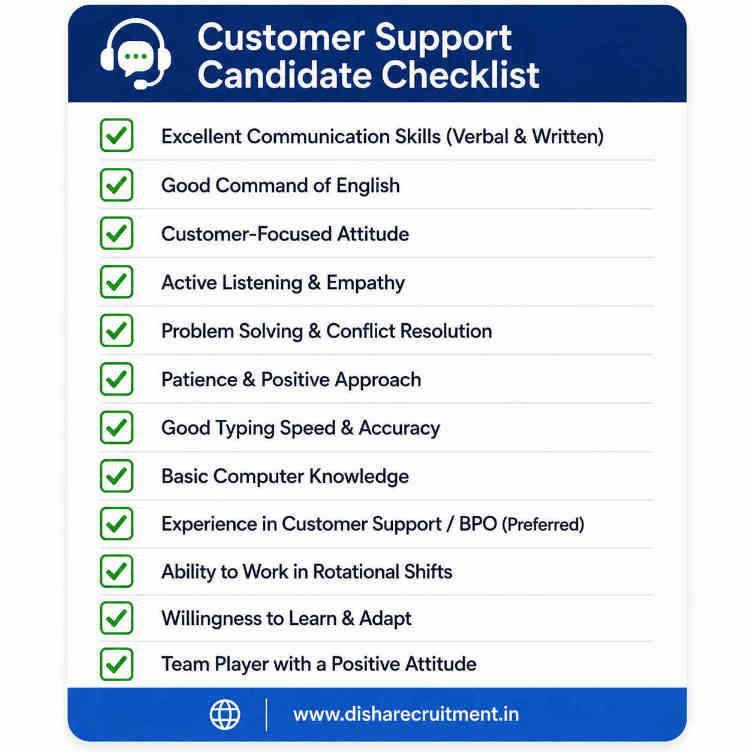 Customer Support Candidate Evaluation Checklist