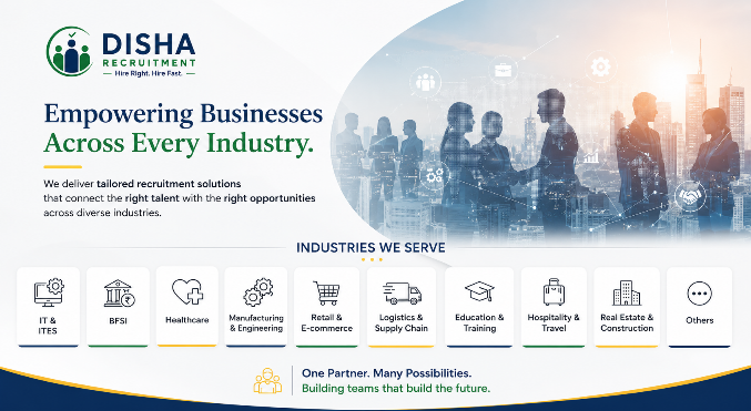 Industries served by DISHA Recruitment Bangalore
